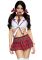 Костюм школьницы Leg Avenue Miss Prep School XL, топ, юбка, галстук, бантики