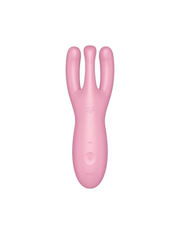 Клиторальный смарт-вибратор Satisfyer Threesome 4 Pink с тремя пальчиками