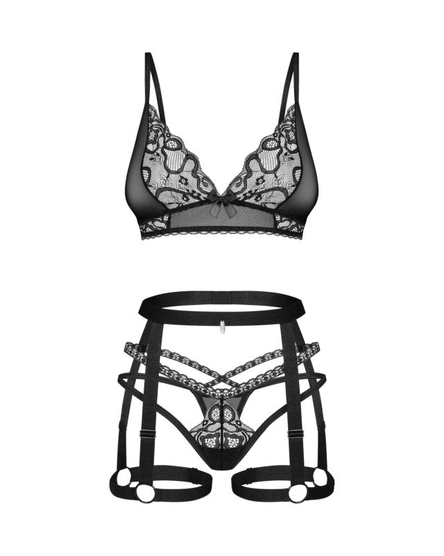 Комплект Obsessive Blomentis 3-pcs set M/L