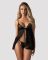Пеньюар и трусики Obsessive Blomentis babydoll & thong XL/2XL