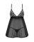 Пеньюар и трусики Obsessive Blomentis babydoll & thong XS/S