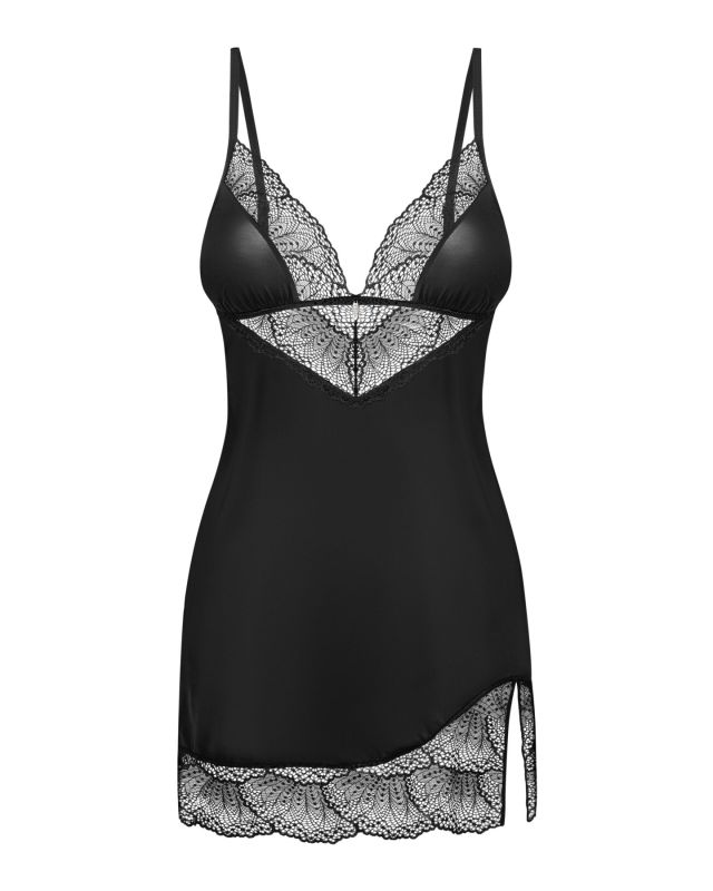 Пеньюар и трусики Obsessive Lobellis chemise & thong M/L