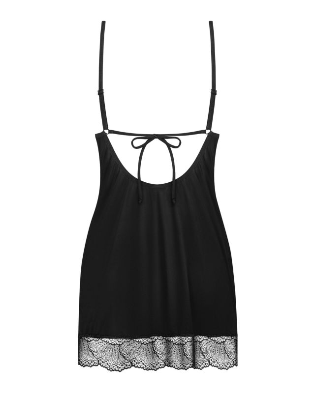 Пеньюар и трусики Obsessive Lobellis chemise & thong M/L
