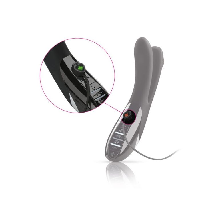 Вибратор двойной с электростимуляцией Mystim Tingling Aparte eStim Black, миостимулятор