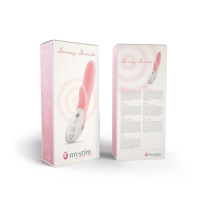 Вибратор-кролик Mystim Danny Divido Candy Rose с глубокой вибрацией, 2 мотора