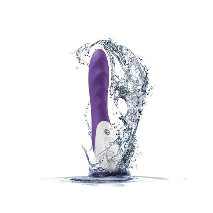 Мощный вибратор Mystim Sassy Simon Purple с двумя моторами и стимулирующим рельефом