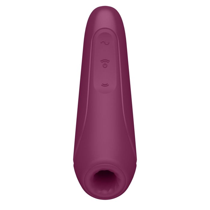 Вакуумный клиторальный стимулятор Satisfyer Curvy 1+ Rose Red с управлением через интернет