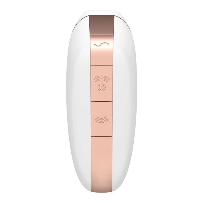 Вакуумный клиторальный стимулятор Satisfyer Love Triangle White с управлением через интернет