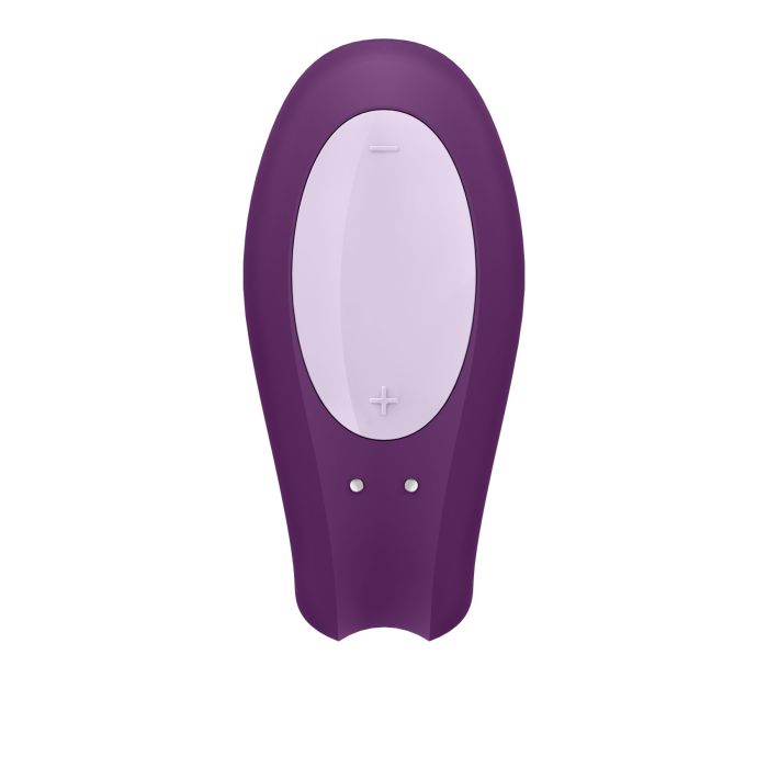 Смарт-вибратор для пар Satisfyer Double Joy Violet с широким клиторальным стимулятором
