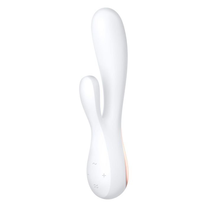 Смарт вибратор-кролик Satisfyer Mono Flex White, 2 мотора, управление через интернет
