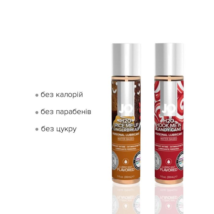 Набор лубрикантов JO Naughty or Nice Gift Set – Candy Cane & Gingerbread (2*30 мл)