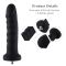 Силиконовый фаллоимитатор для секс-машин Hismith 7.1" Anal Dildo Black, система KlicLok