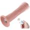 Фаллоимитатор 10.2" с вибрацией для секс-машин Hismith Silicone Dildo with Vibe, KlicLok, пульт ДУ