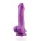 Фаллоимитатор 8.2" с вибрацией для секс-машин Hismith Purple Silicone Dildo with Vibe, KlicLok