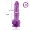 Фаллоимитатор 8.2" с вибрацией для секс-машин Hismith Purple Silicone Dildo with Vibe, KlicLok