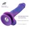 Фаллоимитатор 8.2" с вибрацией для секс-машин Hismith Purple Silicone Dildo with Vibe, KlicLok