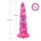 Фантазийный фаллоимитатор 10.12" для секс-машин Hismith Silicone Dildo rose Monster Series, KlicLok