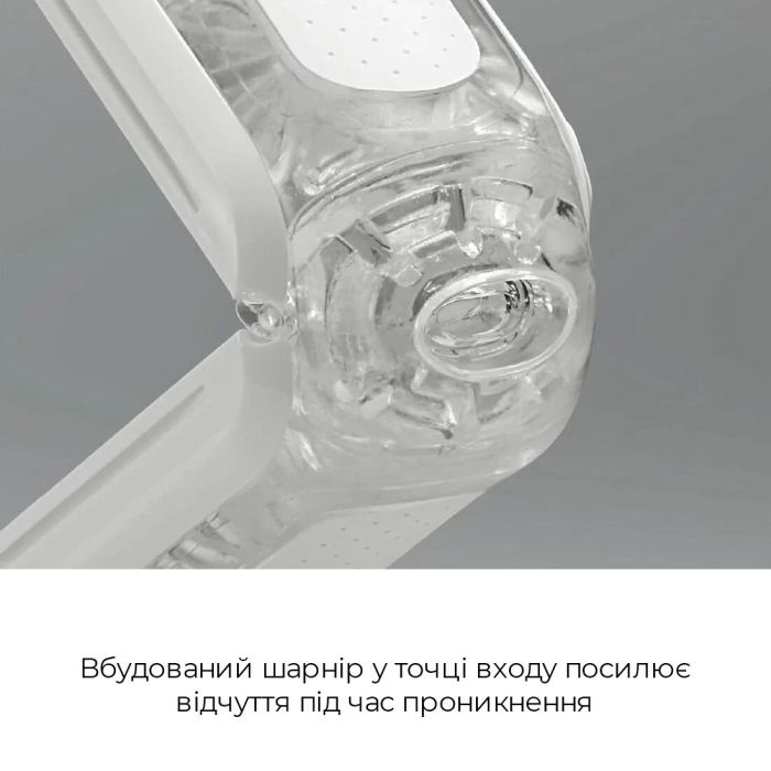 Мастурбатор Tenga Flip Zero Gravity White, изменяемая интенсивность стимуляции, раскладной