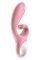 Смарт вибратор кролик Satisfyer Hug Me Pink, 2 мотора, диаметр 4,2см, широкая клиторальная часть