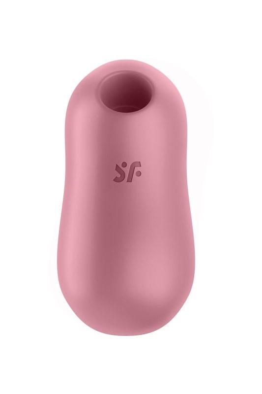Вакуумный стимулятор с вибрацией Satisfyer Cotton Candy Light Red