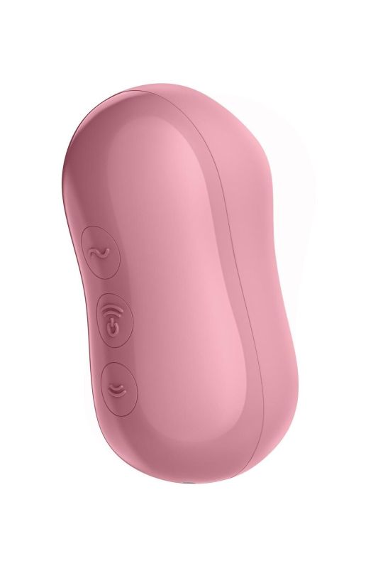 Вакуумный стимулятор с вибрацией Satisfyer Cotton Candy Light Red
