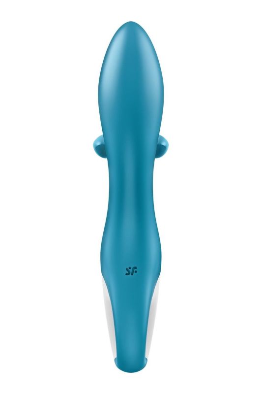 Вибратор кролик с тройным отростком Satisfyer Embrace me Turquoise, 2 мотора, диаметр 3,6 см