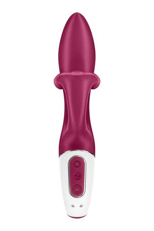 Вибратор кролик с тройным отростком Satisfyer Embrace me Berry, 2 мотора, диаметр 3,6 см