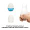 Мастурбатор-яйцо Tenga Egg Wavy II Cool с двойным волнистым рельефом и охлаждающим эффектом