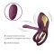 Смарт-эрекционное кольцо Zalo - BAYEK Velvet Purple, двойное с вводимой частью, пульт ДУ