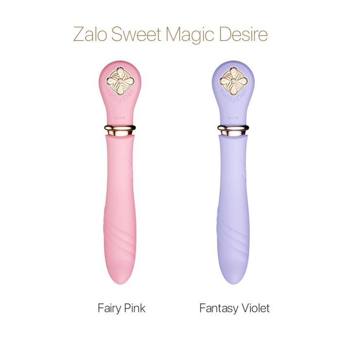 Пульсатор с подогревом Zalo Sweet Magic - Desire Fairy Pink, турбо режим