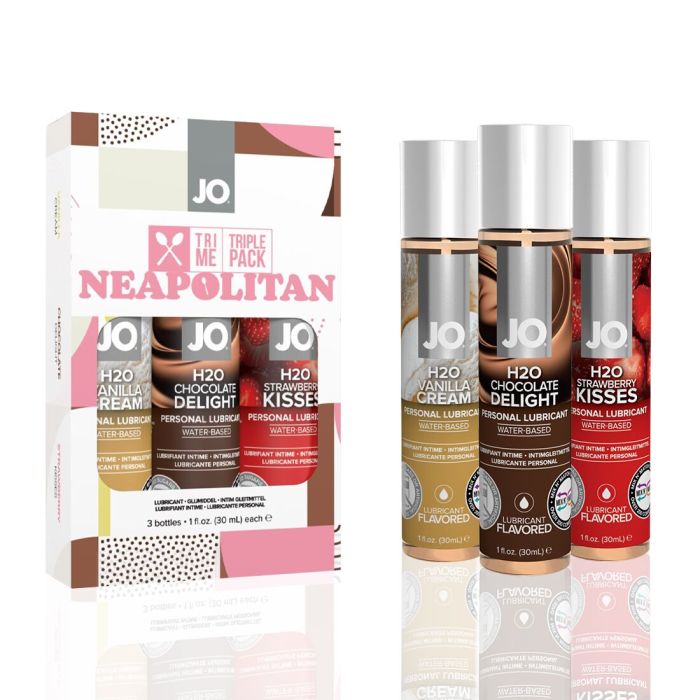 Набор JO Tri-Me Triple Pack — Neapolitan (3*30 мл) три разных вкуса оральных смазок