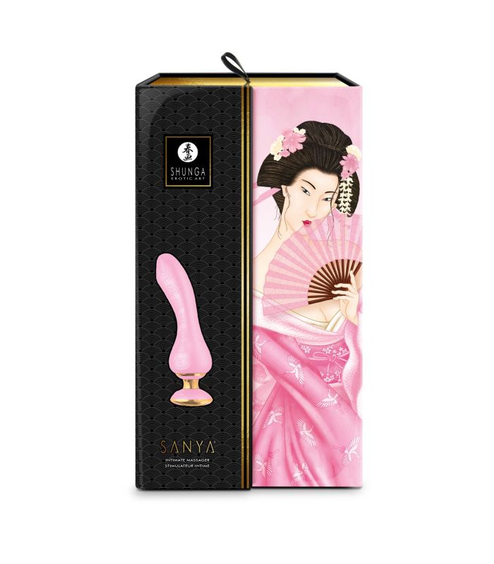 Вибратор для точки G Shunga Sanya Light Pink, гибкий ствол