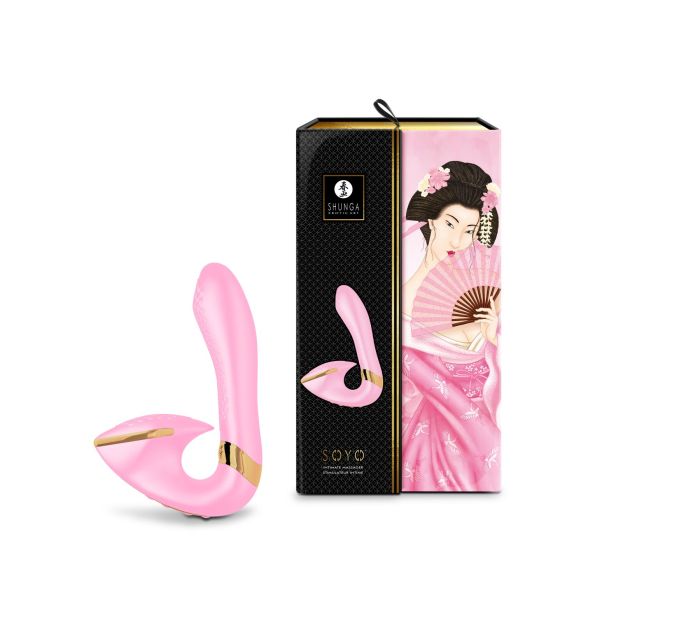 Вагинально-клиторальный вибратор Shunga Soyo Light Pink
