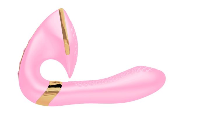 Вагинально-клиторальный вибратор Shunga Soyo Light Pink