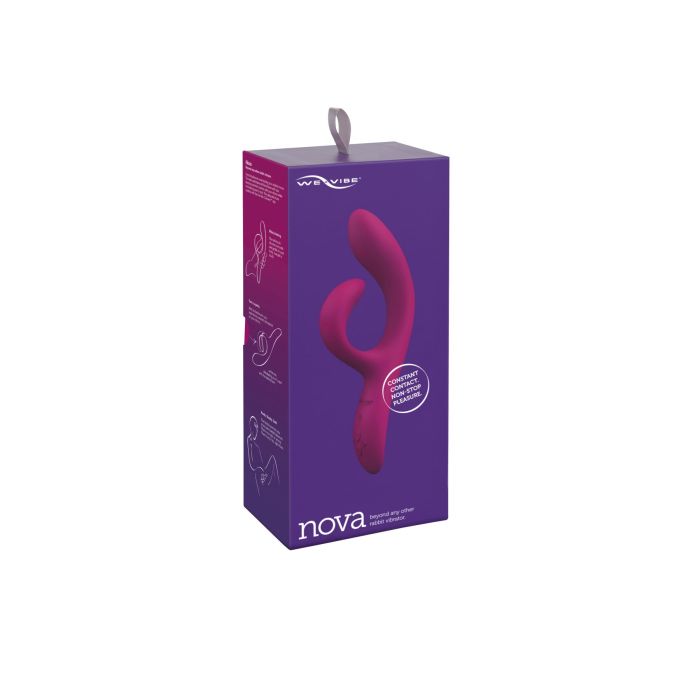 Смарт вибратор-кролик We-Vibe Nova Fuchsia, эргономичный, регулируемый угол наклона ствола