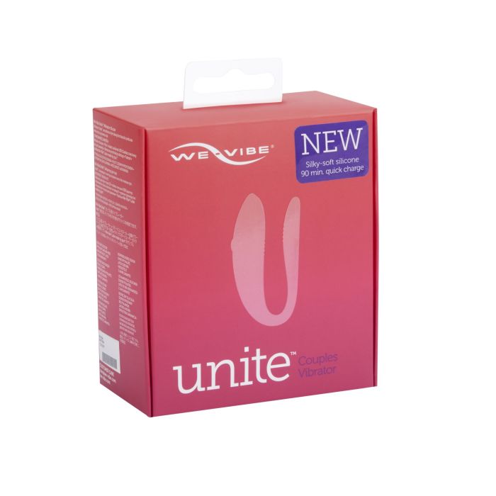 Недорогой вибратор для пар We-Vibe Unite Purple, однокнопочный пульт ДУ