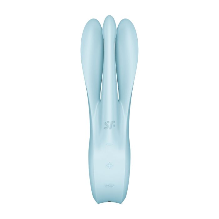 Клиторальный вибратор Satisfyer Threesome 1 Light Blue с тремя гибкими пальчиками