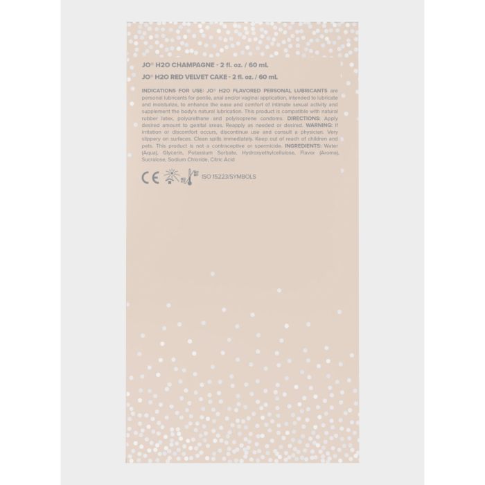 Набор вкусовых смазок JO Champagne & Red Velvet Cake (2*60 мл), Limited Edition