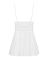 Сатиновый пеньюар с кружевом Obsessive 810-BAB-2 babydoll & thong S/M, белый, пеньюар, танга