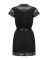 Сатиновый открытый пеньюар на поясе Obsessive 810-PEI–1 peignoir black S/M, черный