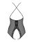 Сетчатое боди с открытыми ягодицами Obsessive 841-TED-1 teddy S/M, черный