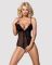 Сетчатое боди с открытыми ягодицами Obsessive 841-TED-1 teddy S/M, черный