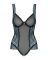 (SALE) Сетчатое боди на косточках Obsessive Amanta teddy S/M, черное, с доступом