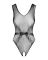 (SALE) Сетчатый бодистокинг с доступом Obsessive B115 teddy S/M/L, черный