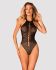 (SALE) Бодистокинг с крупными ячейками и открытой спиной Obsessive B119 teddy S/M/L, халтер