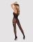 (SALE) Бодистокинг Obsessive Bodystocking F213 S/M/L, имитация кружевного боди и резинки для чулок