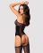 (SALE) Бодистокинг Obsessive Bodystocking G314 S/M/L, имитация корсета и корсетной шнуровки