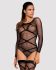 (SALE) Бодистокинг Obsessive Bodystocking G320 S/M/L, чулки, боди, декор в виде линий