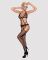 (SALE) Сетчатый бодистокинг с имитацией топа, пояса и чулок Obsessive Bodystocking N108 S/M/L, черный, комб