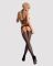 (SALE) Сетчатый бодистокинг с имитацией топа, пояса и чулок Obsessive Bodystocking N108 S/M/L, черный, комб